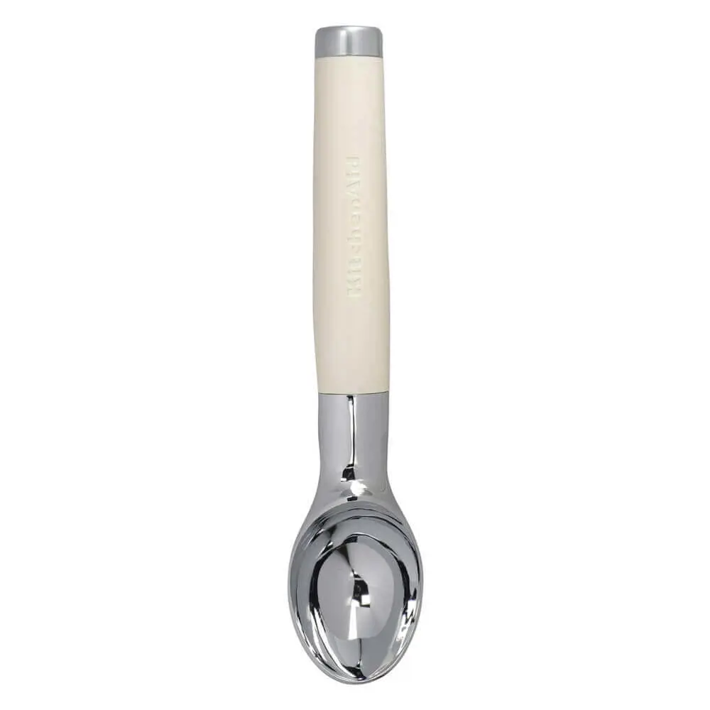 KitchenAid Almond Cream Stainless Steel Ice Cream Scoop